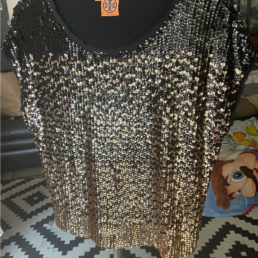 Tory Burch glitter going out too short sleeve